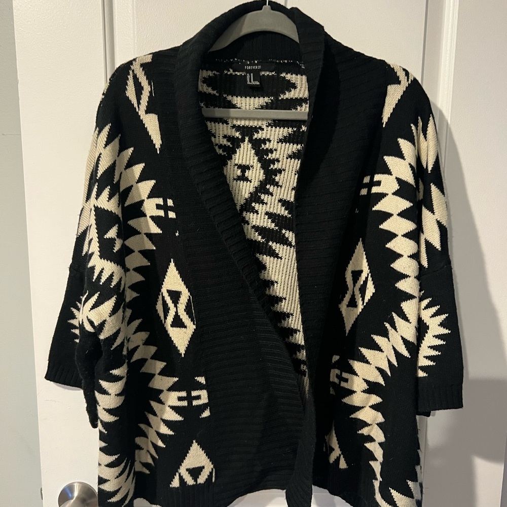 Forever 21 Geometric Cardigan